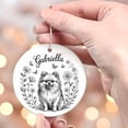 thumbnail image 4 of Pomeranian Pencil Drawing Christmas Ornament, Unique Pomeranian Christmas Ornament Gift for 2025, Customized Name Pomeranian Dog Christmas Ornament, 4 of 5