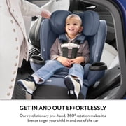 Evenflo Revolve360 Extend All-in-One Rotating Car Seat with Green & Gentle Fabric (Quartz)