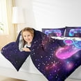 thumbnail image 4 of Manfei Girls Gamepad Bedding Comforter Set,Modern Gamer Twin Comforter Sets,Galaxy Starry Sky Bedding Set,Ultra Soft Home Decor Reversible,2 Pieces, 4 of 8
