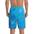 thumbnail image 5 of Cauagu Winter With Snowflakes Print Pajama Bottoms for Men Sleep Pajama Shorts Elastic Waistband Sleep Pajama Short Men's PJ Shorts -Medium, 5 of 6