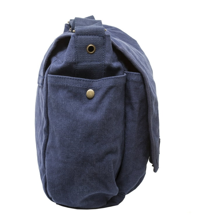 Iron Man Heart Heavyweight Canvas Messenger Shoulder Bag in Blue Walmart