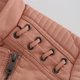 thumbnail image 5 of Veste de motard pour femme, Style Vintage, veste en cuir PU, col rabattu, tenue quotidienne, 5 of 9