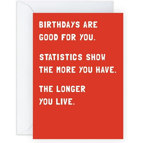 Birthday Cards For Men Funny - Dad Birthday Card - Mom Birthday Card Funny Birthday Card For Husband - Gag Joke Humor - For Women Him Her - Comes With Stickers - Made In UK By Central 23
