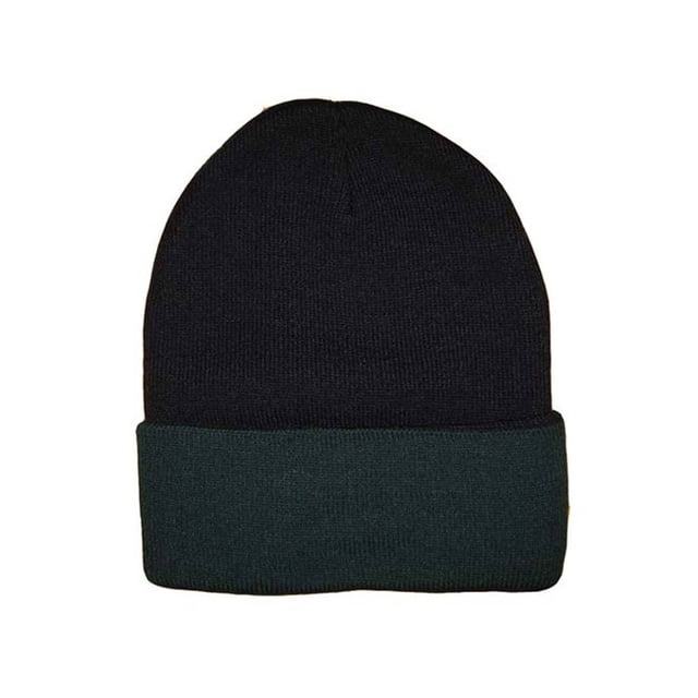 TopHeadwear Bonnet Long 2 Tons, Noir/forêt