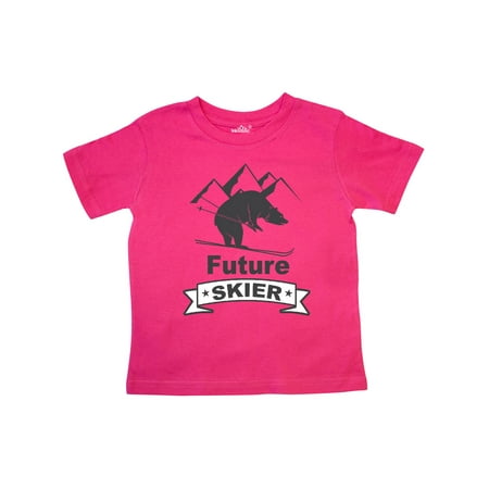 

Inktastic Skiing Bear Future Skier Gift Toddler Boy or Toddler Girl T-Shirt
