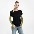 thumbnail image 5 of Picia Sunflowers On Black And White Stripes Arm Sleeves for Men and Women - Tattoo Cover Up UPF 50+ Cooling Sports Sleeve for Basketball Golf Football-One Size, 5 of 8