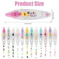 thumbnail image 2 of 12Pcs Decorative Tape Pen, Type Pen Correction Animal White Out Roller, 2 of 3