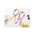 thumbnail image 6 of INSPIRE CHIC Women Colorful Gradual Stripe Scarf 27.6" Square Satin Silky Neck Scarves Yellow Pink Blue 70x70cm/27.6x27.6 inches(LxW), 6 of 6