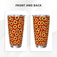 thumbnail image 3 of Uemuo Sunflowers On Red Print Travel Coffee Mug ,20oz Double-walled Car Cup ,Stainless Steel Insulated Tumbler Leak-proof Travel Cup Reusable Straw Car Cup-Straw Three-piece Set, 3 of 8