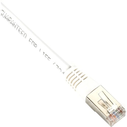 CAT5e 100-MHz Shielded SSTP PIMF Stranded PVC Cable, PVC White 7.6-m 25-ft. 