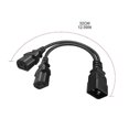 thumbnail image 5 of Cable divisor en Y IEC320 C20 macho a 2 x C13 hembra de 32 cm, resistente, para minería, PDU y UPS, 0,32 m, 5 of 5