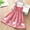 Daisy Plaid Dress-Red, variant on Kids Toddler Girls Summer Strap Dress Princess Floral Tutu Skirt Sleeveless Sundress