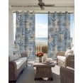 thumbnail image 6 of Nautical Blue Blackout Curtains for Bedroom Living Room Darkening Curtains 96 Inches Long Sailing Anchor Compass Lighthouse Fish Window Curtain 2 Panels Set Window Treatment Grommet Drapes 52"x96", 6 of 9