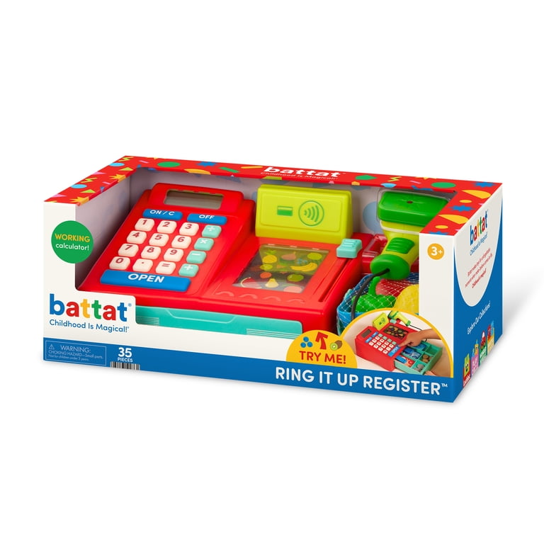 Battat Ring It Up Register Cashier Plastic Set with 35pcs