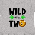 thumbnail image 4 of Inktastic Wild and Two Cute Lion Birthday Girls Toddler Dress, 4 of 5
