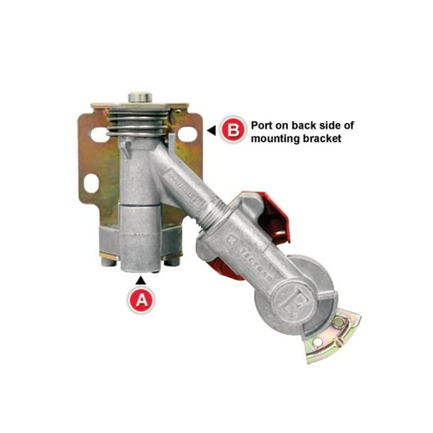 Tectran 9222 Bracket Mount Gladhand, Emergency Swivel Mount45 Degrees
