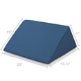 thumbnail image 2 of Saloniture Triangle Wedge Massage Table Bolster Under-Knee Pillow, Extra Large - 19 x 12 x 20 x 15.5 Inch - Blue, 2 of 7