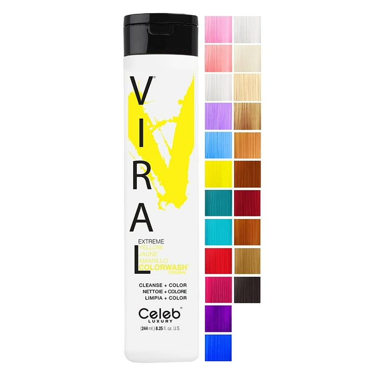 Celeb Luxury Viral Extreme Yellow Colorwash Shampoo and Hybrid