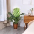 DR.Planzen 3ft Tall Majesty Palm Artificial Plant in Pot for Indoor