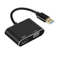 thumbnail image 2 of Adaptateur Convertisseur USB 3.0 Type C DP vers compatible VGA pour Windows 10//8/7, 2 of 8