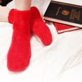 thumbnail image 4 of Womens Extra Large Assorted Super Soft Comfy Cozy Fun Fluffy Furry Plush Warm Fuzzy Home Slipper Socks- Assortment A - 6 Pair Value Pack, 4 of 5