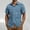 Blue(2025), variant on Yiliang T Shirt for Men Men's Short Sleeve Plaid Button Down T Shirt Casual Summer Beachwear Top