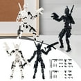 thumbnail image 1 of T 13 Action Figure Already Assembled, 2-Pack Multi-Colored Titan 13 Action Figure Set, 3D Printed T 13 Lucky 13 Robo 13 Dummy 13 Nova 13 Action Figures, Figura de acción t13, 1 of 8