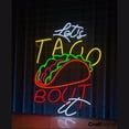thumbnail image 3 of Craftnamesign Let's Taco Bout It Neon LED Sign 23" x 19" for Tacos Mexican Restaurant Decor, 3 of 5