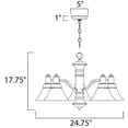 thumbnail image 2 of 20325MRSN Maxim Lighting Newburg-5 Light Down Light Chandelier in Traditional style-24.75 Inches wide by 17.75 inches high     -Traditional, 2 of 2