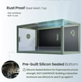 thumbnail image 3 of 50 Gallon Reptile Tank, Front Opening Snake Tank for Easy Maintenance, Reptile Enclosure with Top Screen Ventilation 36''x18''x18'', 3 of 9