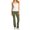 Olive, variant on Women & Juniors Active Workout Fitness Stretch Comfy Lounge Flare Fit Yoga Pants