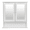 22.05"W x 5.12"D x 22.83"H, variant on IVV Wall-Mounted Bathroom Mirror Cabinet, Single Door MDF Medicine Cabinet with Adjustable Interior Shelf, 13.39"W x 5.9"D x 20.87"H, White