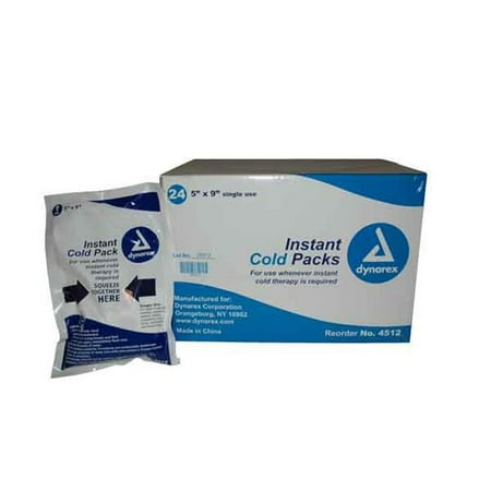 - Dynarex 922-00470CS24 Dynarex Instant Ice Pack, 5 x 9 in. - Case of 24