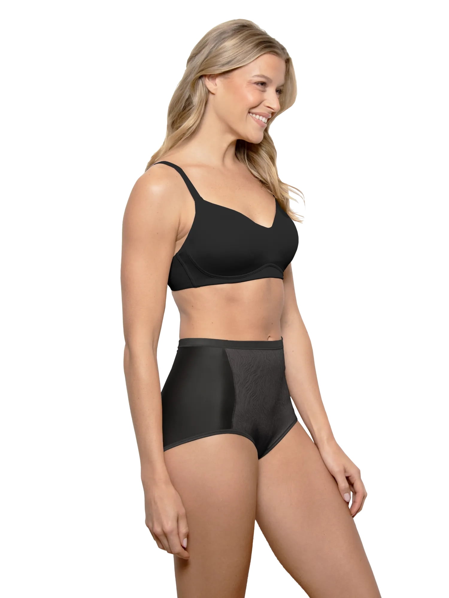 Vanity Fair Radiant Women's Light Tummy Control Briefs, Smoothing Comfort Underwear with Rear Lifting Seams, Sizes S–5XL