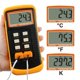 thumbnail image 3 of Termómetro de canal tipo K, con 2 termopares (con cable y acero inoxidable), (-328.0°F~2498.0°F) Sensor de instrumento de medición dual de escala Kelvin de alta temperatura portátil de escritorio, 3 of 5