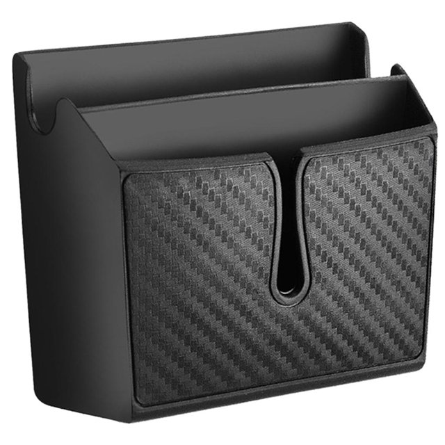 Caja de almacenamiento adhesiva para coche, soporte para teléfono móvil para tarjetas, llaves, gafas de sol, artículos diversos S Zulema Caja de almacenamiento de coche