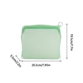 thumbnail image 1 of Btomtd Sacs de Rangement Réutilisables en Silicone de Qualité Alimentaire 1000 ml, Étanches, Sachets de Conservation des Aliments pour Fruits, Légumes, Collations, Maquillage, 1 of 5