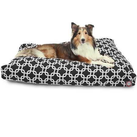 UPC: 0788995502302 | Majestic Pet | Links Rectangle Pet Bed For Dogs  Removable Cover  Black  Large