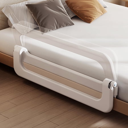 59inch Bed Safety Rail, Adjustable Height, For Queen King Full Bunk Beds