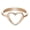 Rose Gold, variant on Women's Simple Heart-Shaped Alloy Electroplated Ring