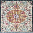 thumbnail image 3 of Mark&Day Area Rugs, 8x8 Olivia Traditional Saffron/Navy Square Area Rug, Blue Off-White Orange Carpet for Living Room, Bedroom or Kitchen (7'10" Square), 3 of 9