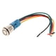 thumbnail image 4 of Interruptor de Botón Momentáneo de 5/8 Pulgadas 12V, Interruptor de Botón Marino Impermeable con LED para Automóvil Blanco Sunnimix Interruptor de botón pulsador LED de metal, 4 of 6