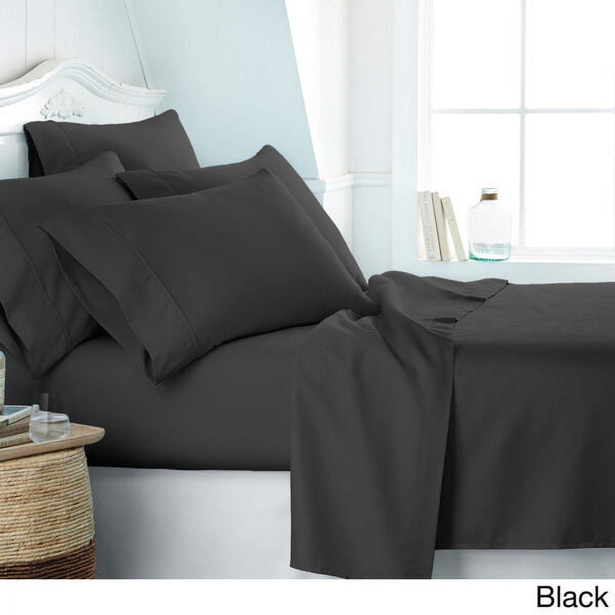 6 Piece Bed Sheet Set 2100 Series Microfiber Comfort Deep Pocket Hotel Bedsheets