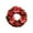 Red, variant on Hvmvliv Christmas Wreath(11.8in) Christmas Wreaths Hanging Holiday Flowers Balls Christmas Decoration Props Simulation Wreath Decorations Front Door Hanging Multicolor