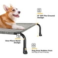 thumbnail image 3 of Veehoo Outdoor Elevated Dog Bed, Cooling Raised Pet Dog Cot with Washable Mesh, Medium, Black Silver, 3 of 8