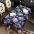 thumbnail image 2 of Pioneer Flower Floral Print Pattern Rectangle Tablecloth 60"x102", Waterproof Polyester Table Cloth, Wipeable Spillproof for Dining Camping Indoor Outdoor, 2 of 6