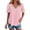 （New9)Pink, variant on Plus Size Shirts for Women Boho Eyelet Embroidery Flowy Tops Short Sleeve Blouse V Neck Casual Loose Fit Summer Beach Tunic Shirts