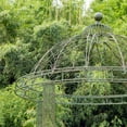 thumbnail image 3 of 13.8ft. Tall Ornate Round Iron Garden Gazebo in Antique Green "Medellín 1972", 3 of 7