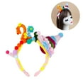 thumbnail image 2 of Birthday Cake Pompoms Twisted Rod Candle Headwear Hair Styling Accessories, 2 of 6