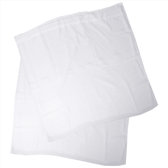 2025 New! Window White Sheer Curtains 90 Inches Long 2 Panels Clear Basic Rod Pocket Panel